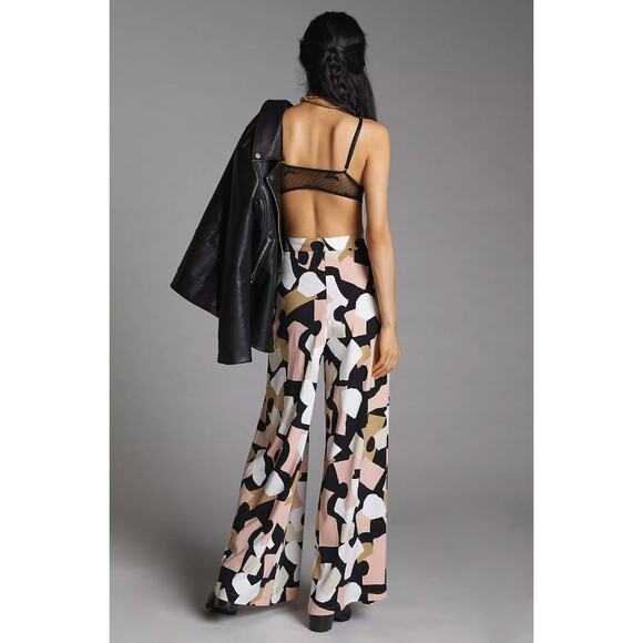 ANTHROPOLOGIE COREY LYNN CALTER Abstract Printed Wide Leg Pants // S - Picture 2 of 12